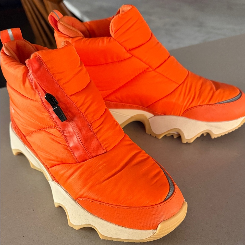 Sorel Vibrant Orange Quilted Boots